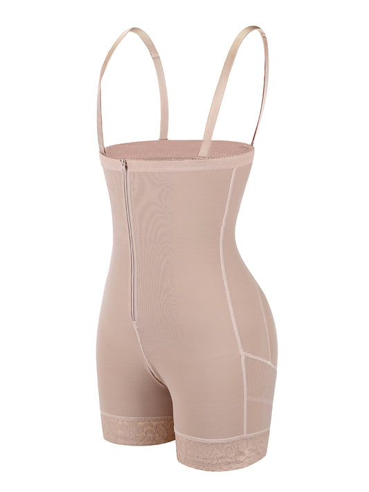 Loverbeauty Zipper Detachable Straps Postsurgical Body Shaper