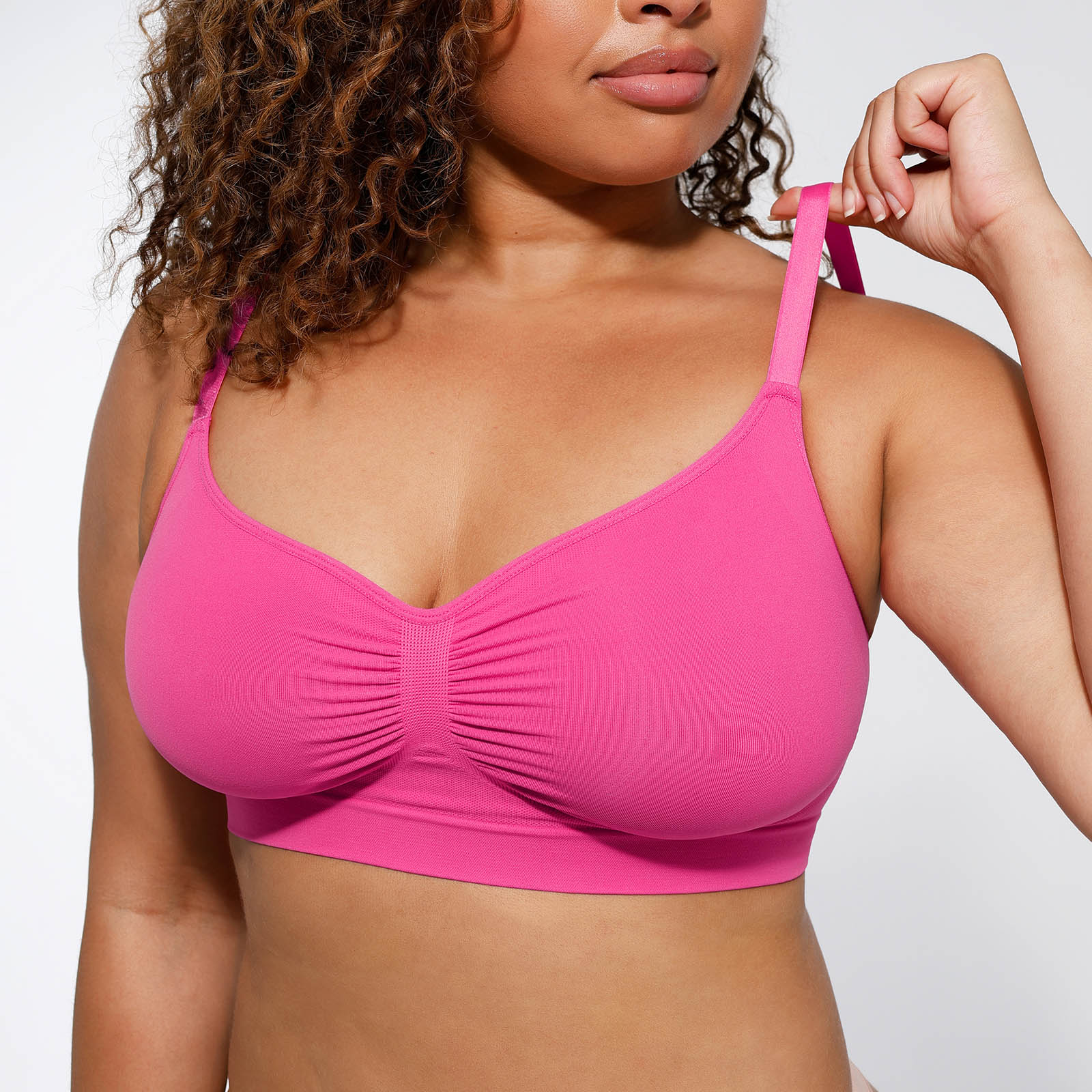 Lover-Beauty WIRELESS Bra Women's Wireless Sculpt Bra Stretch Comfort Bralettes No Underwire Unlined Seamless Sports Bra