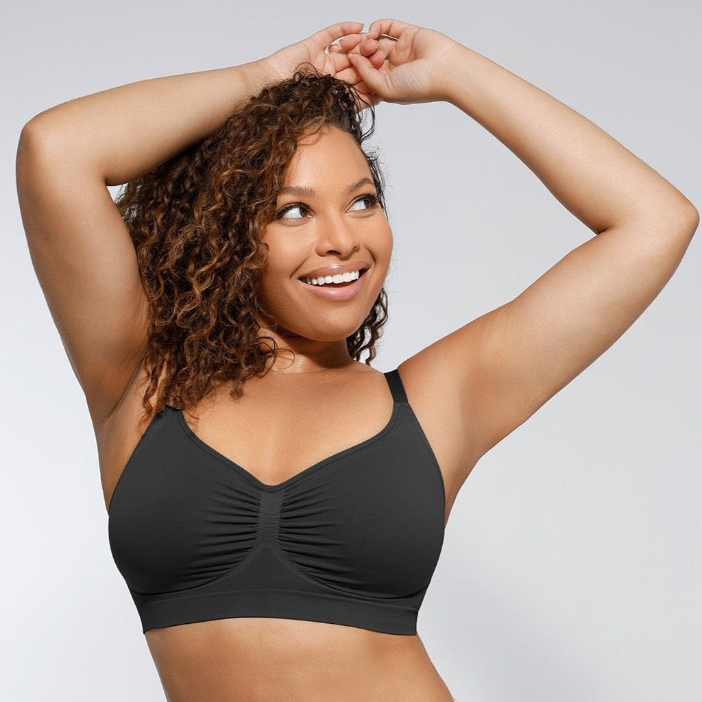 Lover-Beauty WIRELESS Bra Women's Wireless Sculpt Bra Stretch Comfort Bralettes No Underwire Unlined Seamless Sports Bra