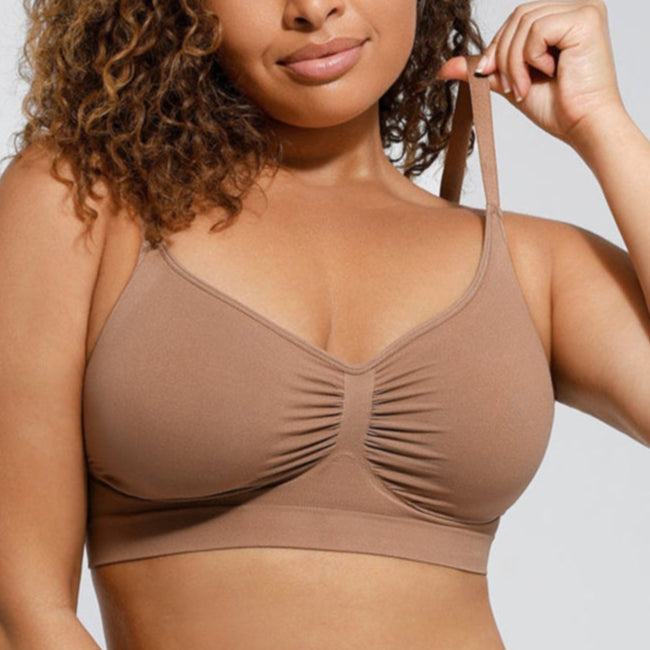 Lover-Beauty WIRELESS Bra Women's Wireless Sculpt Bra Stretch Comfort Bralettes No Underwire Unlined Seamless Sports Bra