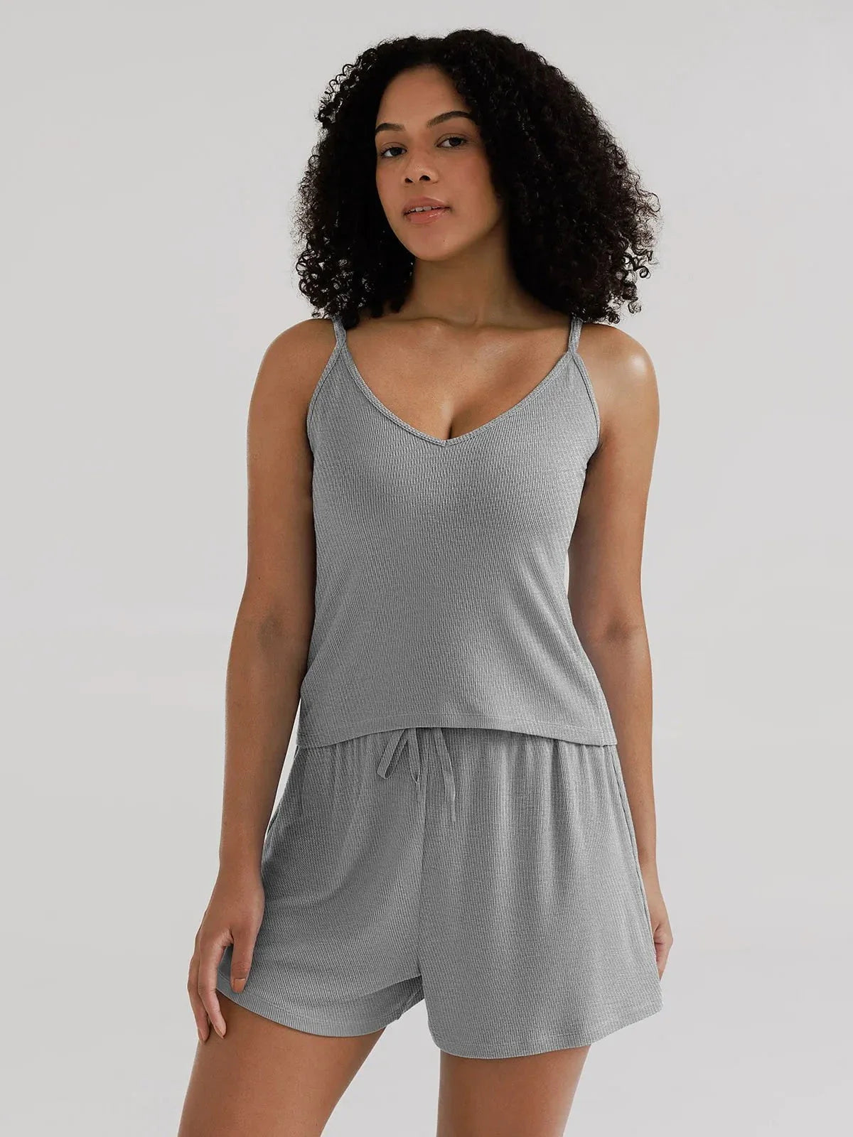 Popilush® Grey / XS Modal Cami & Short Pajama Set