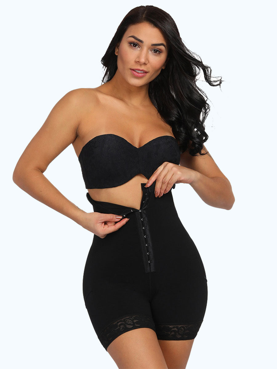 Loverbeauty High Waist Shaper Shorts With Front Hooks