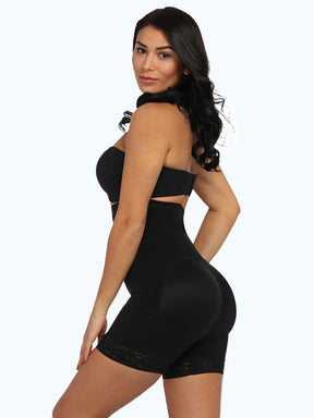 Loverbeauty High Waist Shaper Shorts With Front Hooks 