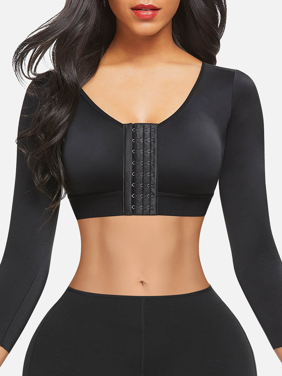 Loverbeauty Women Arm Compression Post Surgery Front Closure Bra