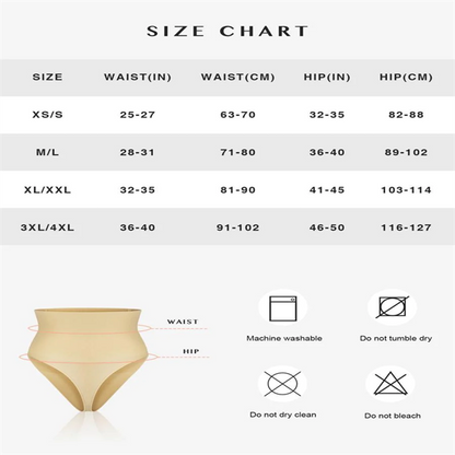 Loverbeauty High Waist Tummy Control Seamless Thong Control Panties