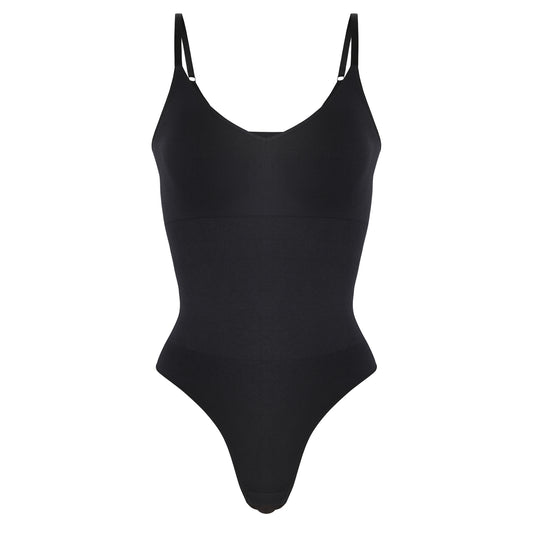 Lover-Beauty Bodysuit for Women Built in Bra Sleeveless Thong Shapewear