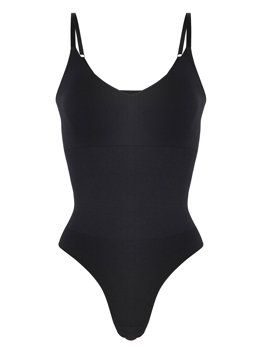 Lover-Beauty Thong Shapewear Bodysuit for Women Built in Bra Sleeveless Tank Top