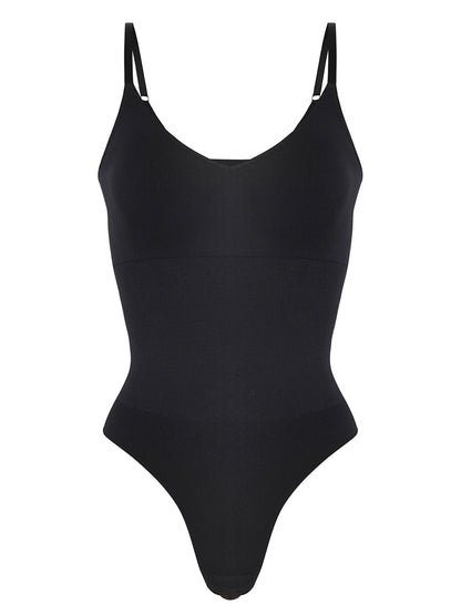 Lover-Beauty Thong Shapewear Bodysuit for Women Built in Bra Sleeveless Tank Top