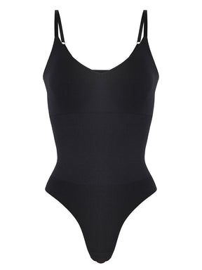 Lover-Beauty Thong Shapewear Bodysuit for Women Built in Bra Sleeveless Tank Top