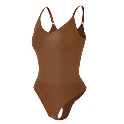 Lover-Beauty Bodysuit for Women Built in Bra Sleeveless Thong Shapewear