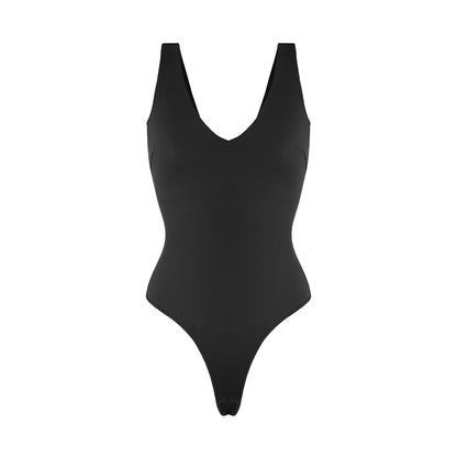 Loverbeauty Tummy Control Thong Shapewear Backless Sleeveless One Piece Bodysuit