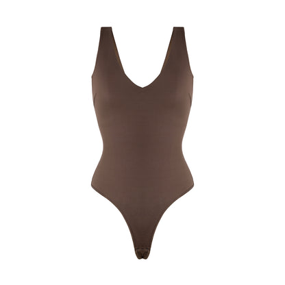 Loverbeauty Tummy Control Thong Shapewear Backless Sleeveless One Piece Bodysuit