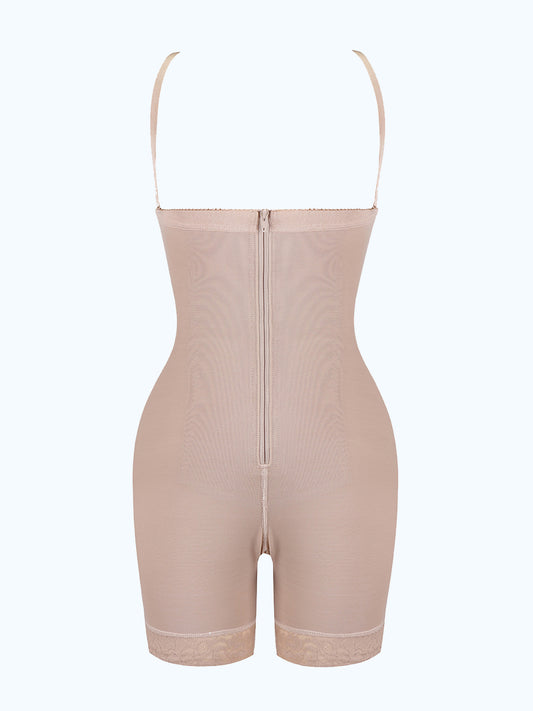Loverbeauty Zipper Detachable Straps Postsurgical Body Shaper