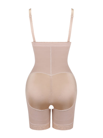 Loverbeauty Zipper Detachable Straps Postsurgical Body Shaper