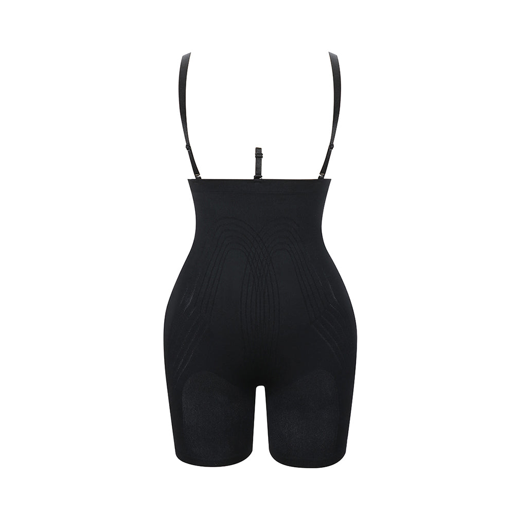 Loverbeauty High Waisted Shapewear Removable Straps Tummy Control Body Shaper
