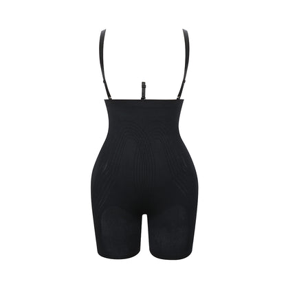 Loverbeauty High Waisted Shapewear Removable Straps Tummy Control Body Shaper