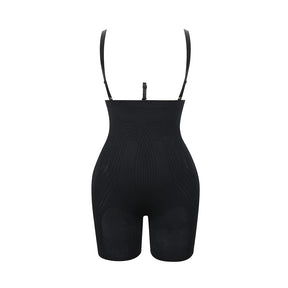 Loverbeauty High Waisted Shapewear Removable Straps Tummy Control Body Shaper