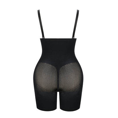 Loverbeauty High Waisted Shapewear Removable Straps Tummy Control Body Shaper