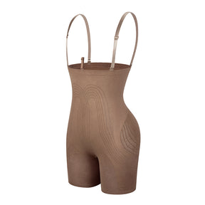 Loverbeauty High Waisted Shapewear Removable Straps Tummy Control Body Shaper
