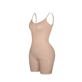 Loverbeauty Tummy Control Seamless Body Shaper Sculpting Bodysuit Shorts
