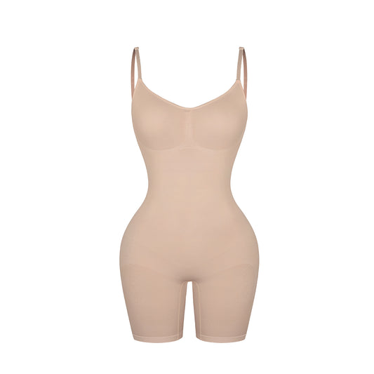 Loverbeauty Tummy Control Seamless Body Shaper Sculpting Bodysuit Shorts