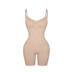 Loverbeauty Tummy Control Seamless Body Shaper Sculpting Bodysuit Shorts