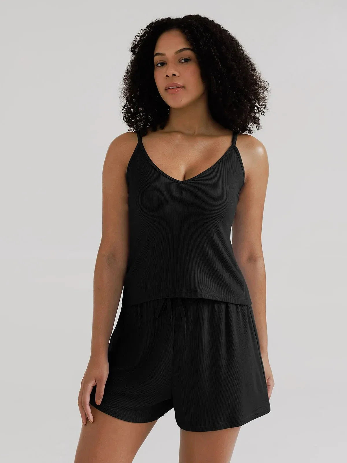 Popilush® Black / XS Modal Cami & Short Pajama Set