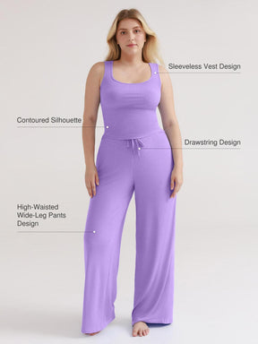 Popilush® Modal Tank Top & Drawstring Pant Pajama Set