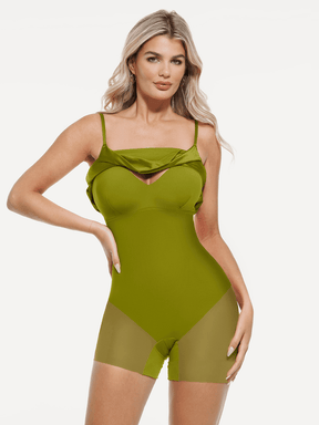 Popilush® Shapewear Strappy Cowl Neck Fit & Flare Maxi Dress