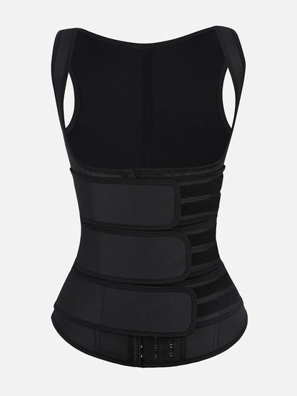 Loverbeauty Plus Size Waist Trainer Vest With 3 Rows of Eye and Hook
