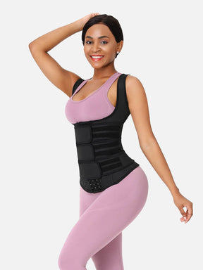 Loverbeauty Plus Size Waist Trainer Vest With 3 Rows of Eye and Hook