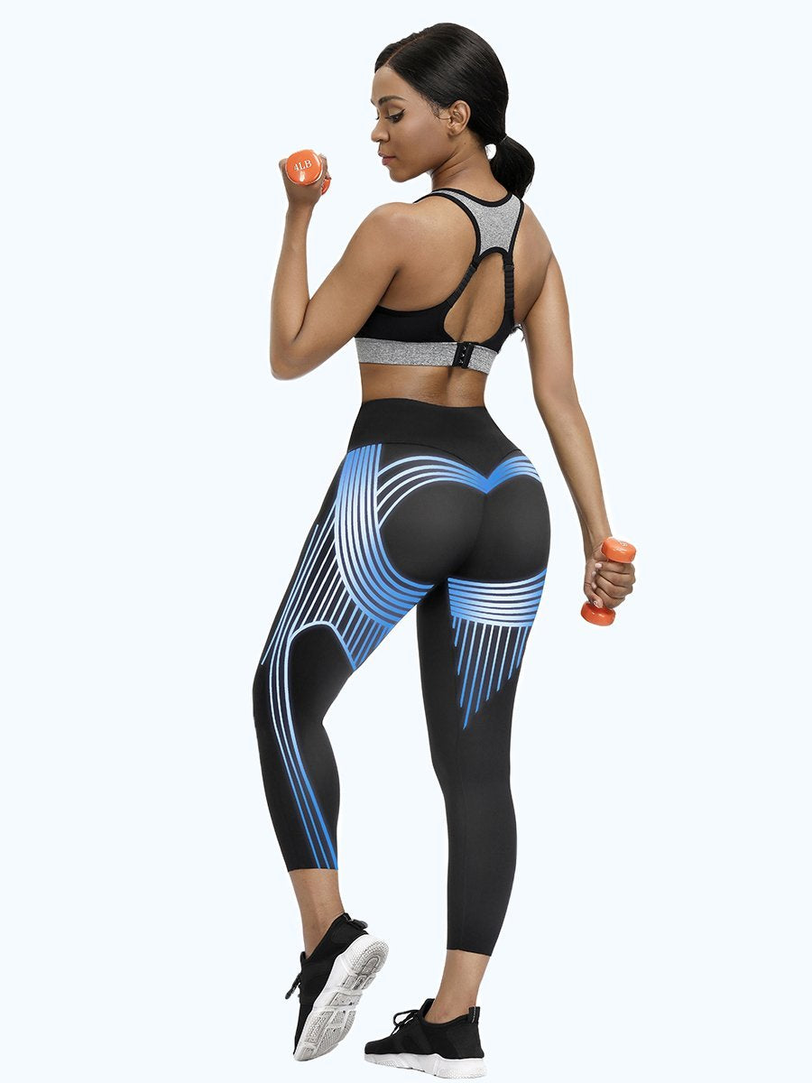 Loverbeauty Clearance Sale 3D Print Booty Elastic Yoga Leggings 